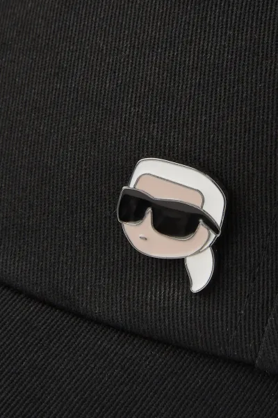 Šiltovka Karl Lagerfeld Ikon Pin Cap Black