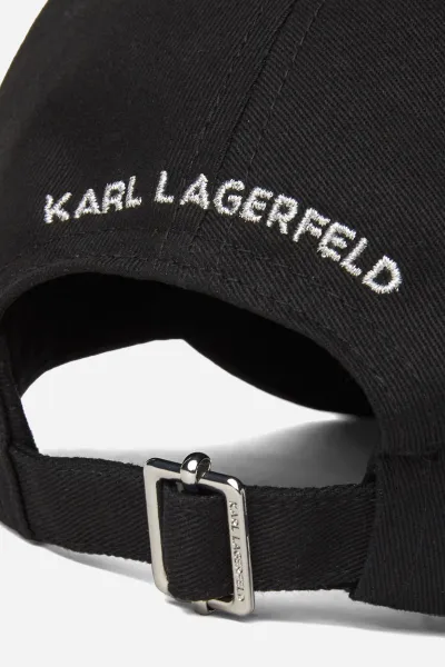 Šiltovka Karl Lagerfeld Ikon Pin Cap Black