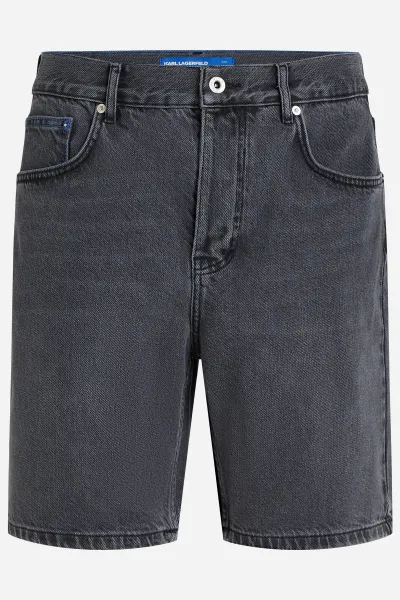 Šortky Karl Lagerfeld Jeans Klj Relaxed Short Denim Washed Black