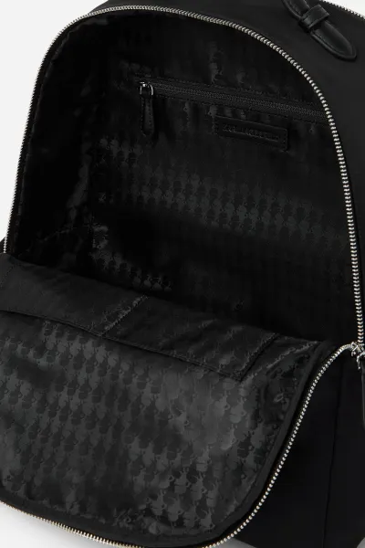Batoh Karl Lagerfeld Ikon Nylon Laptop Backpack Black