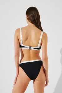 Plavky Karl Lagerfeld Monochrome Bikini Bottom White/Black