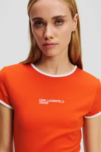 Šaty Karl Lagerfeld Jeans Klj Cap Sleeve Milano Dress Poinciana