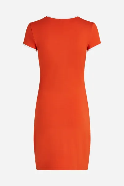 Šaty Karl Lagerfeld Jeans Klj Cap Sleeve Milano Dress Poinciana