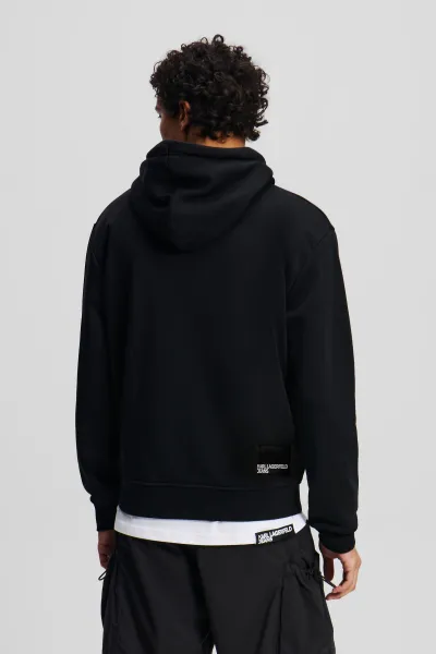Mikina Karl Lagerfeld Jeans Klj Reg Logo Hoodie Black