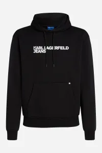 Mikina Karl Lagerfeld Jeans Klj Reg Logo Hoodie Black