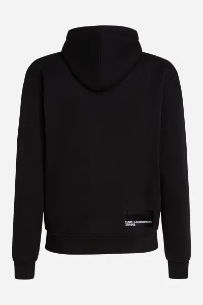 Mikina Karl Lagerfeld Jeans Klj Reg Logo Hoodie Black