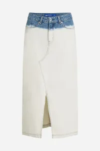 Sukňa Karl Lagerfeld Jeans Klj Ombre Denim Midi Skirt Blue Ombre