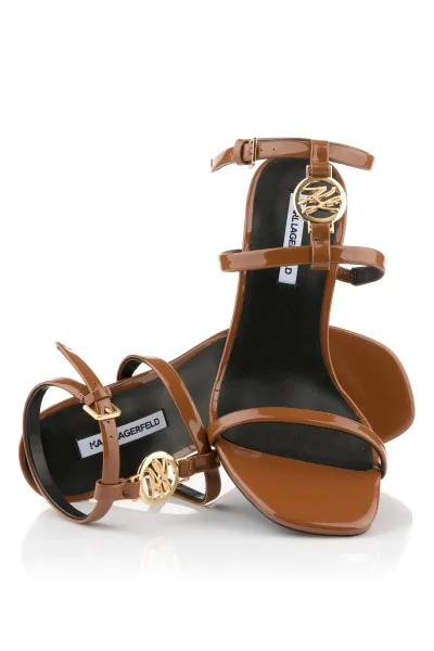 Sandále Karl Lagerfeld Belvia Ankle Strap Sandal Tan Lthr