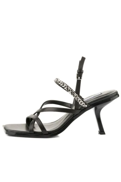 Sandále Karl Lagerfeld Karmel Signia Chain Strap Black Lthr
