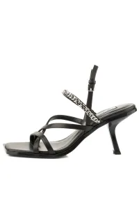 Sandále Karl Lagerfeld Karmel Signia Chain Strap Black Lthr