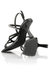 Sandále Karl Lagerfeld Karmel Signia Chain Strap Black Lthr
