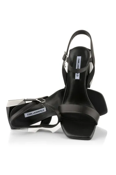 Sandále Karl Lagerfeld Astra Nova Ankle Strap Sandal Black Lthr