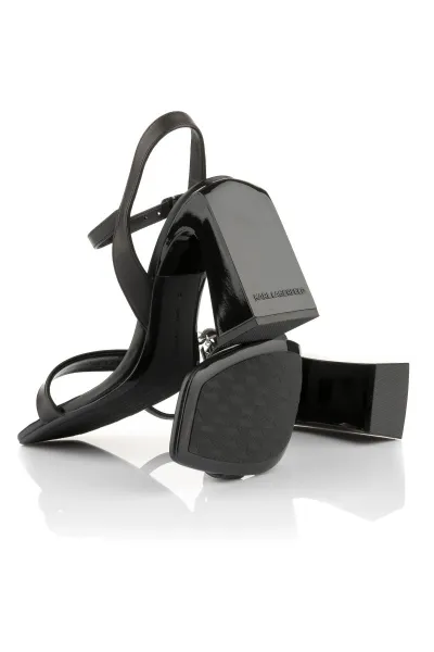 Sandále Karl Lagerfeld Astra Nova Ankle Strap Sandal Black Lthr