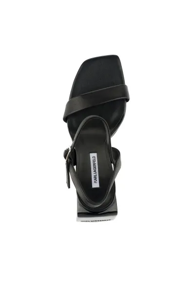 Sandále Karl Lagerfeld Astra Nova Ankle Strap Sandal Black Lthr