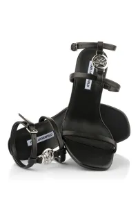 Sandále Karl Lagerfeld Belvia Ankle Strap Sandal Black Lthr