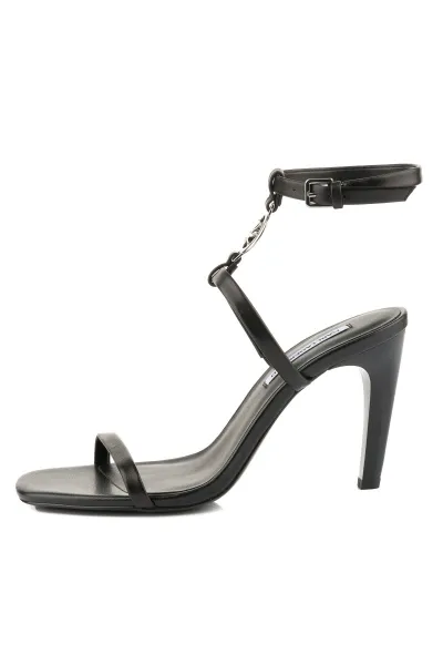 Sandále Karl Lagerfeld Belvia Ankle Strap Sandal Black Lthr