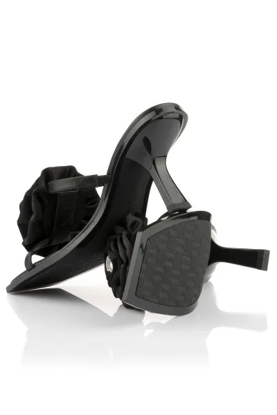 Sandále Karl Lagerfeld Karmel Flora Slide Black Lthr