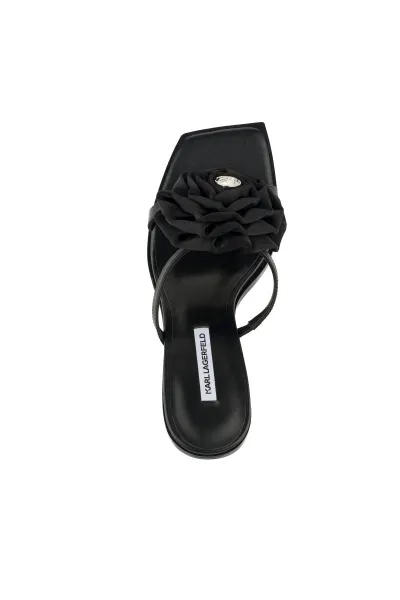 Sandále Karl Lagerfeld Karmel Flora Slide Black Lthr