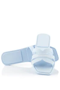 Šľapky Karl Lagerfeld Jelly Iv Matt Slide Light Blue Rubber