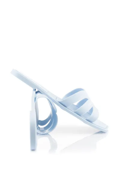 Šľapky Karl Lagerfeld Jelly Iv Matt Slide Light Blue Rubber