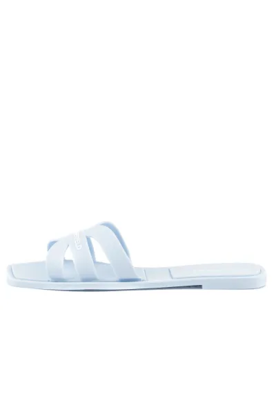 Šľapky Karl Lagerfeld Jelly Iv Matt Slide Light Blue Rubber