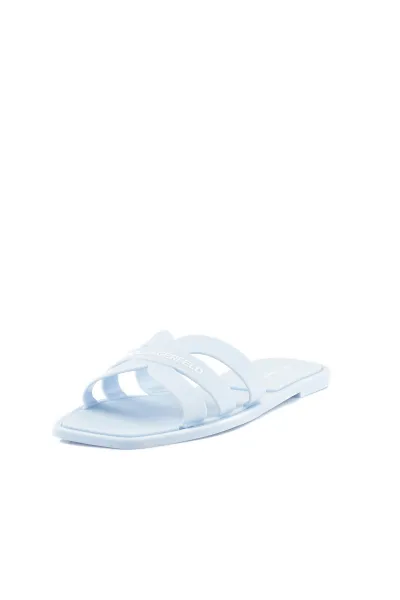 Šľapky Karl Lagerfeld Jelly Iv Matt Slide Light Blue Rubber