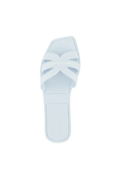 Šľapky Karl Lagerfeld Jelly Iv Matt Slide Light Blue Rubber