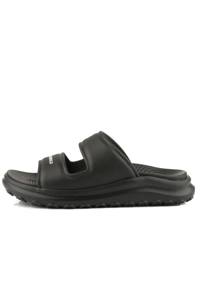Šľapky Karl Lagerfeld Jeans Skuba 2-Strap Slide Black Rubber
