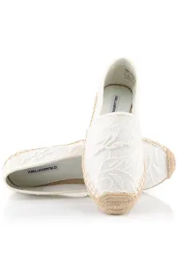 Espadrilky Karl Lagerfeld Kamini Orchid Lace Slip On White Mesh