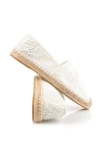 Espadrilky Karl Lagerfeld Kamini Orchid Lace Slip On White Mesh