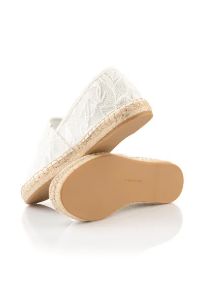 Espadrilky Karl Lagerfeld Kamini Orchid Lace Slip On White Mesh