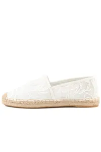 Espadrilky Karl Lagerfeld Kamini Orchid Lace Slip On White Mesh