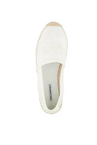 Espadrilky Karl Lagerfeld Kamini Orchid Lace Slip On White Mesh