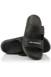 Šľapky Karl Lagerfeld Jeans Skuba 2-Strap Slide Black Rubber