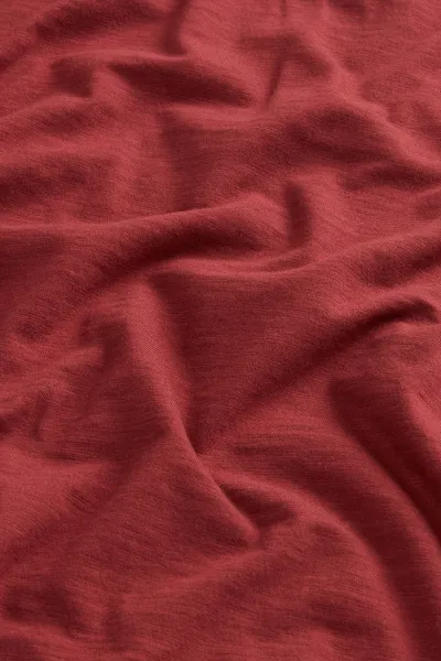 Tričko Woolrich Slub Cotton Tee Madder Brown