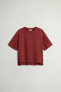 Tričko Woolrich Slub Cotton Tee Madder Brown