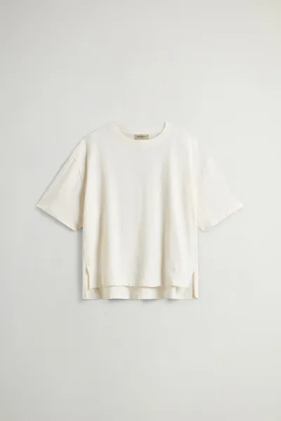 Tričko Woolrich Slub Cotton Tee Jet Stream
