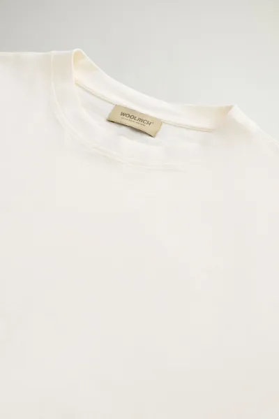 Tričko Woolrich Slub Cotton Tee Jet Stream