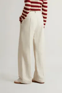 Nohavice Woolrich Viscose Linen Pant Light Oak