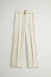 Nohavice Woolrich Viscose Linen Pant Light Oak