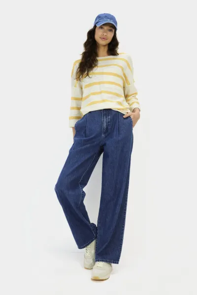 Sveter Camel Active Knitwear Stripes