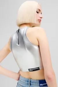 Top Karl Lagerfeld Jeans Klj Metallic Top Metallic Grey