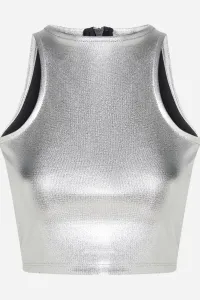 Top Karl Lagerfeld Jeans Klj Metallic Top Metallic Grey