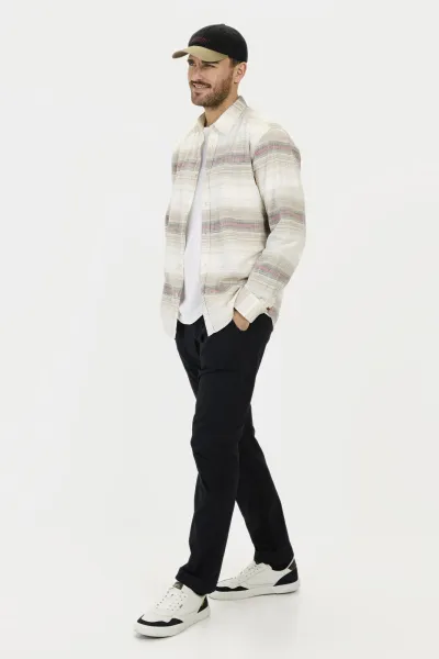Košeľa Camel Active Longsleeve Shirt Sunfaded Red