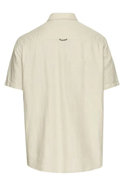 Košeľa Camel Active Shortsleeve Shirt Beige