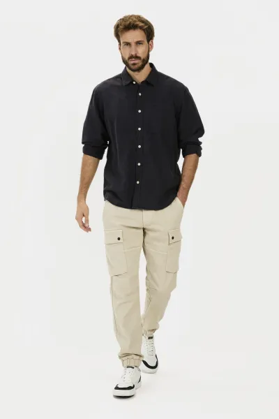 Košeľa Camel Active Longsleeve Shirt Dark Indigo