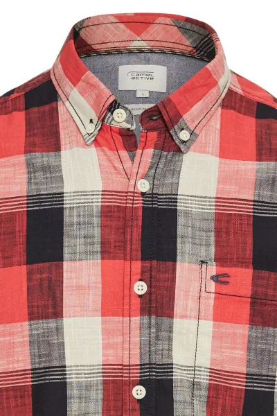 Košeľa Camel Active Shortsleeve Shirt Dark Indigo
