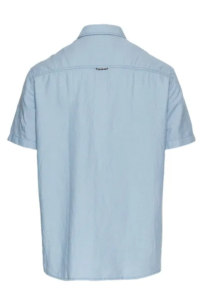 Košeľa Camel Active Shortsleeve Shirt Smoke Blue