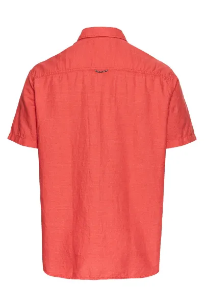 Košeľa Camel Active Shortsleeve Shirt Sunfaded Red
