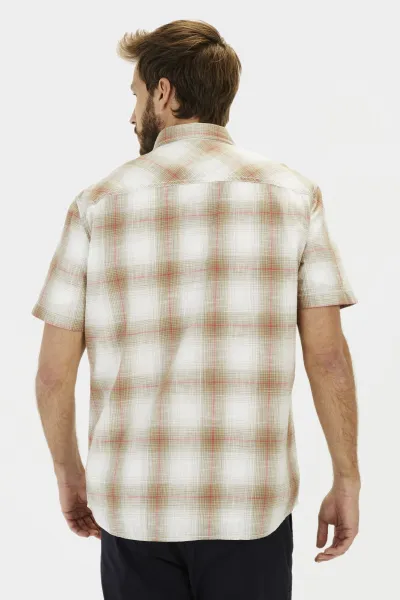 Košeľa Camel Active Shortsleeve Shirt Sunfaded Red